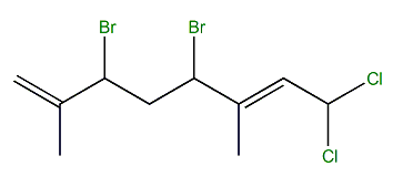 (E)-4,6-Dibromo-1,1-dichloro-3,7-dimethyl-2,7-octadiene
